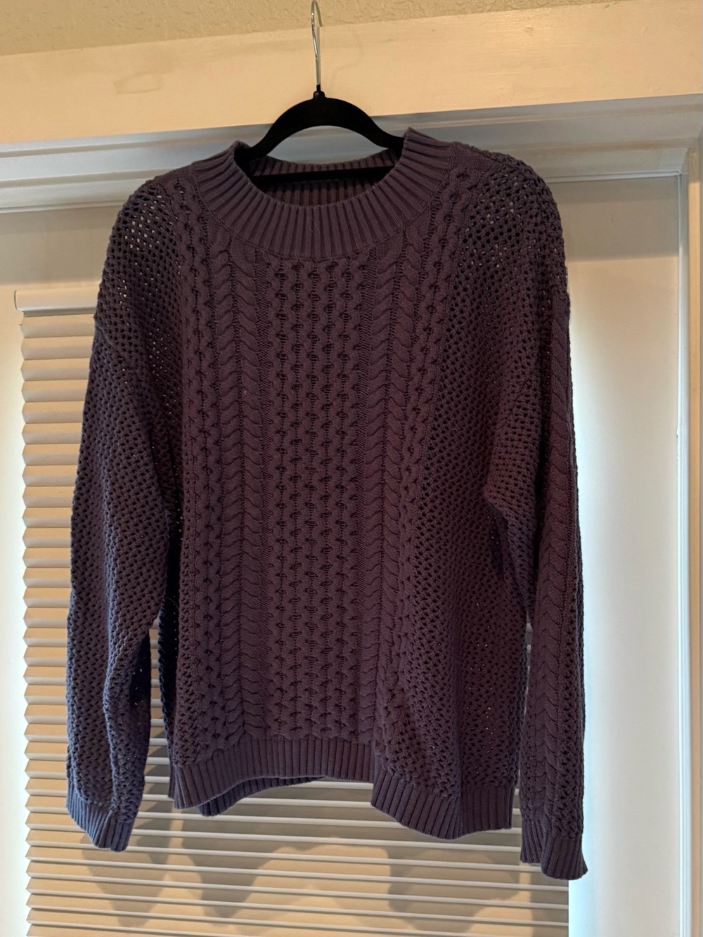 Haven Well Within Cable Knit Sweater - Purple